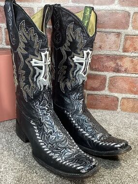Old Corral Men’s vintage Mexico Made Cross western boots Botas size 8.5 us